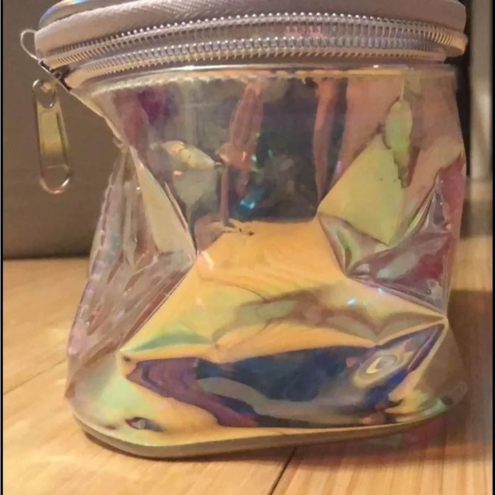 All Set to Glow Iridescent Train Case NEW